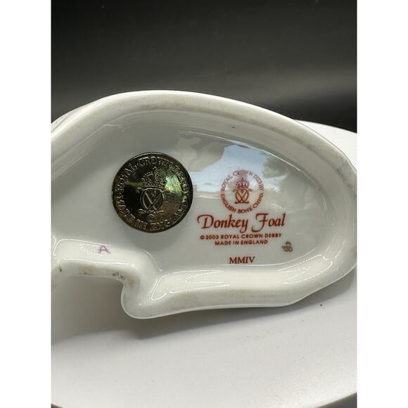Royal Crown Derby Donkey Foal 2003 Porcelain Figurine Imari Design 4 Inch - Picture 6 of 8